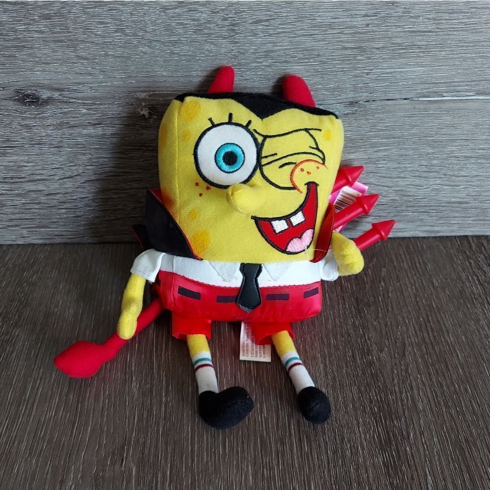 2007 SpongeBob SquarePants Valentines Day Devil 9" Plush with Tags Nickelodeon